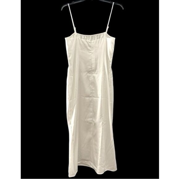 REVOLVE More To Come Lola Midi Dress White Spaghetti Strap Lined Medium - Picture 2 of 6